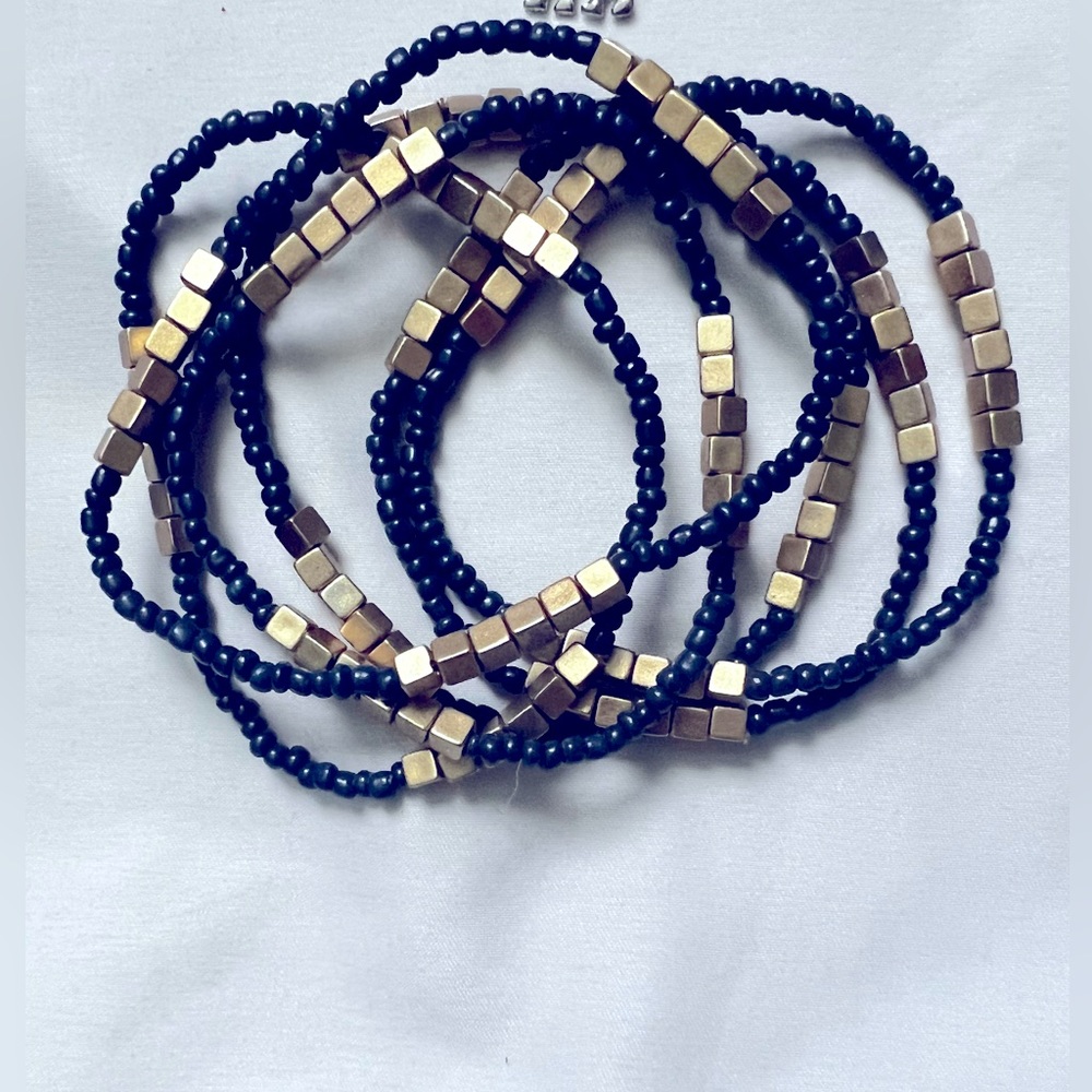 Blue and Gold Bracelet Set - NO LONGER AVAILABLE